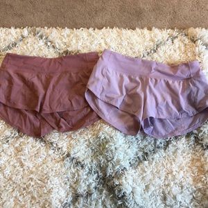 2 pairs lululemon shorts